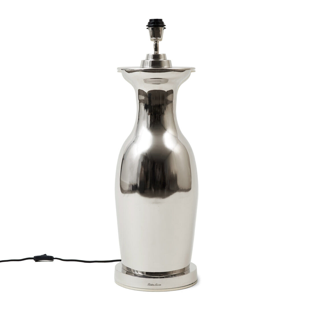 Rivièra Maison Tafellamp Roger Hotel 65cm - Zilver (excl. kap) - 8720142187804