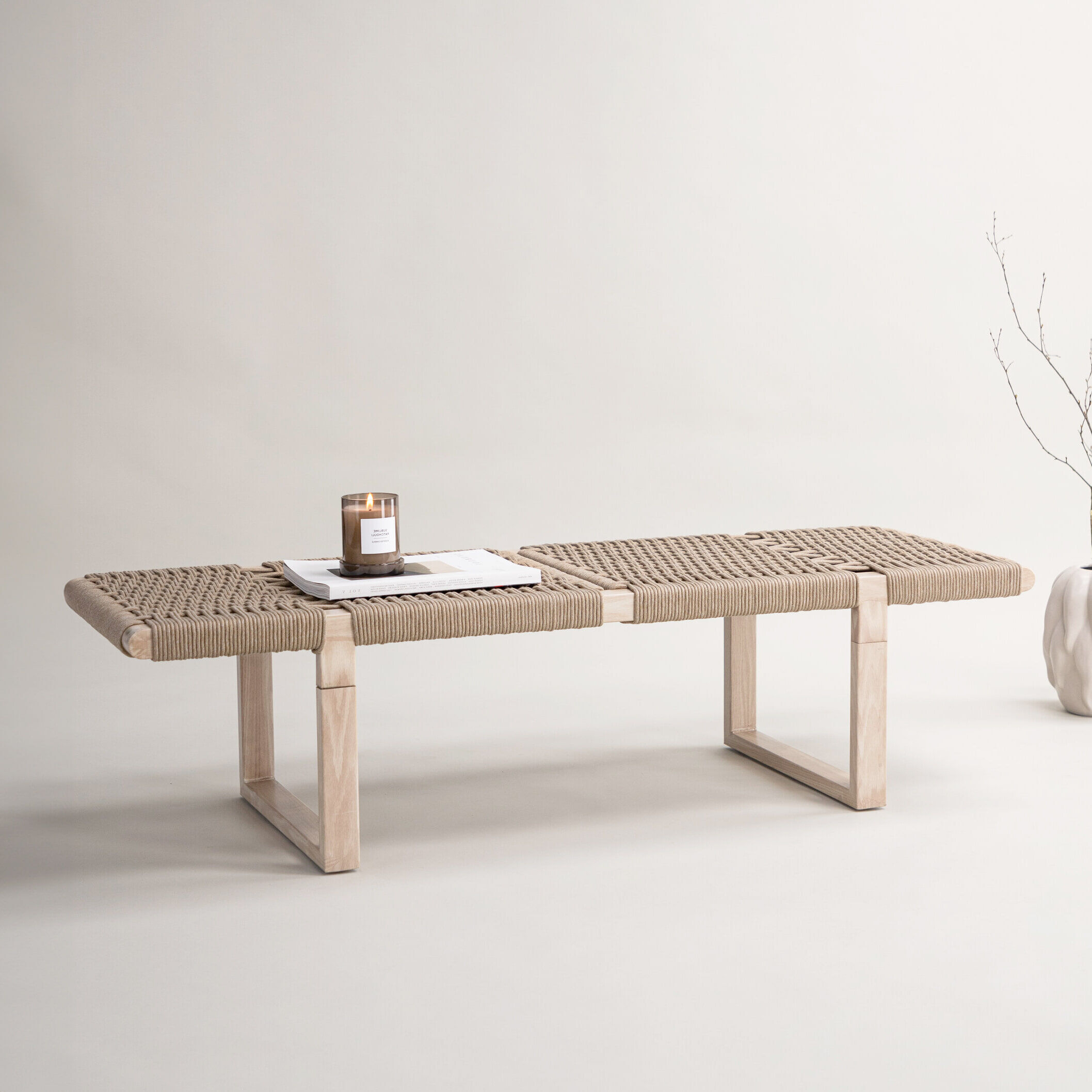 Nohr Halbank Kyson Whitewash 140cm - Naturel - 7340206970190