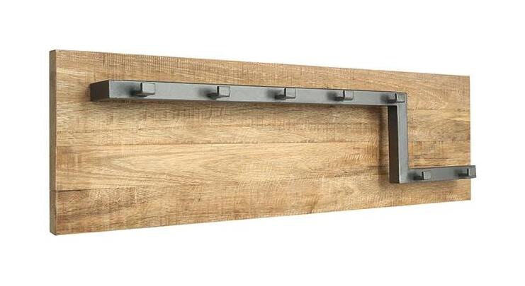 LABEL51 Kapstok Road, Mangohout, 90 x 25 x 13cm - Burned Steel - 8719323320338