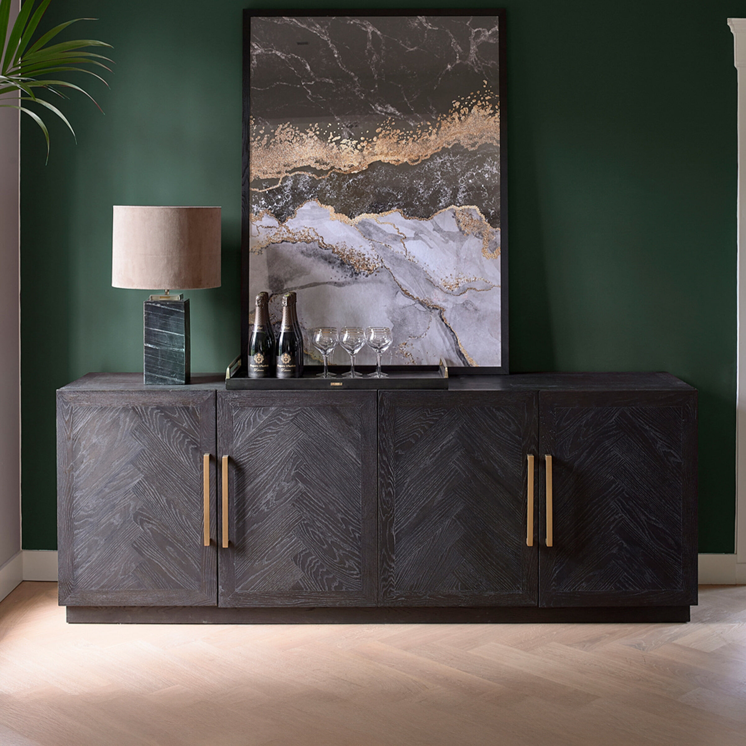 Rivièra Maison Dressoir 5th Avenue - Zwart - 8720142281298