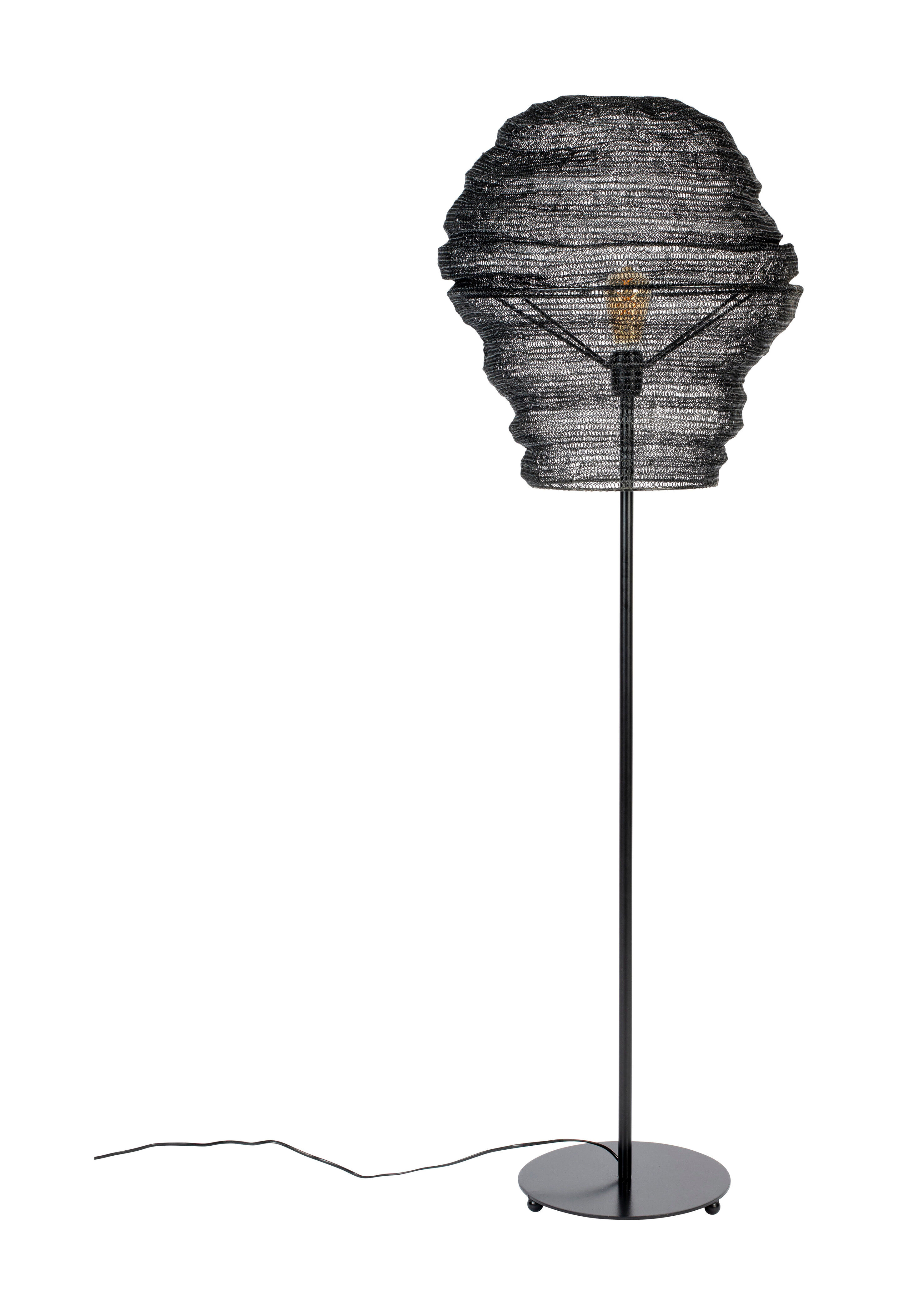 ZILT Vloerlamp Micki, 154cm - Zwart - 9504242724386