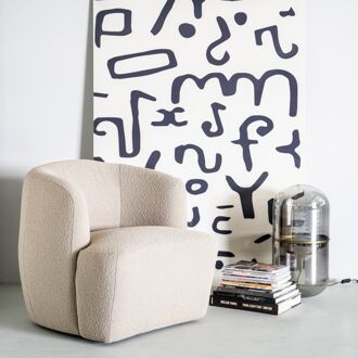 Eleonora Fauteuil Charlotte Bouclé - Taupe Copenhagen - 8719087025678