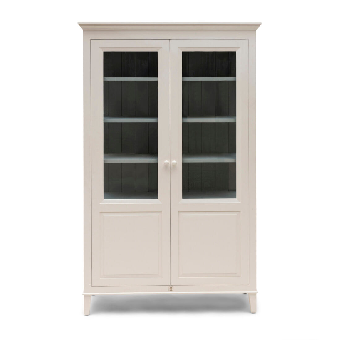 Rivièra Maison Vitrinekast Bedford Mangohout, 220 x 135cm - Wit - 8720794099128