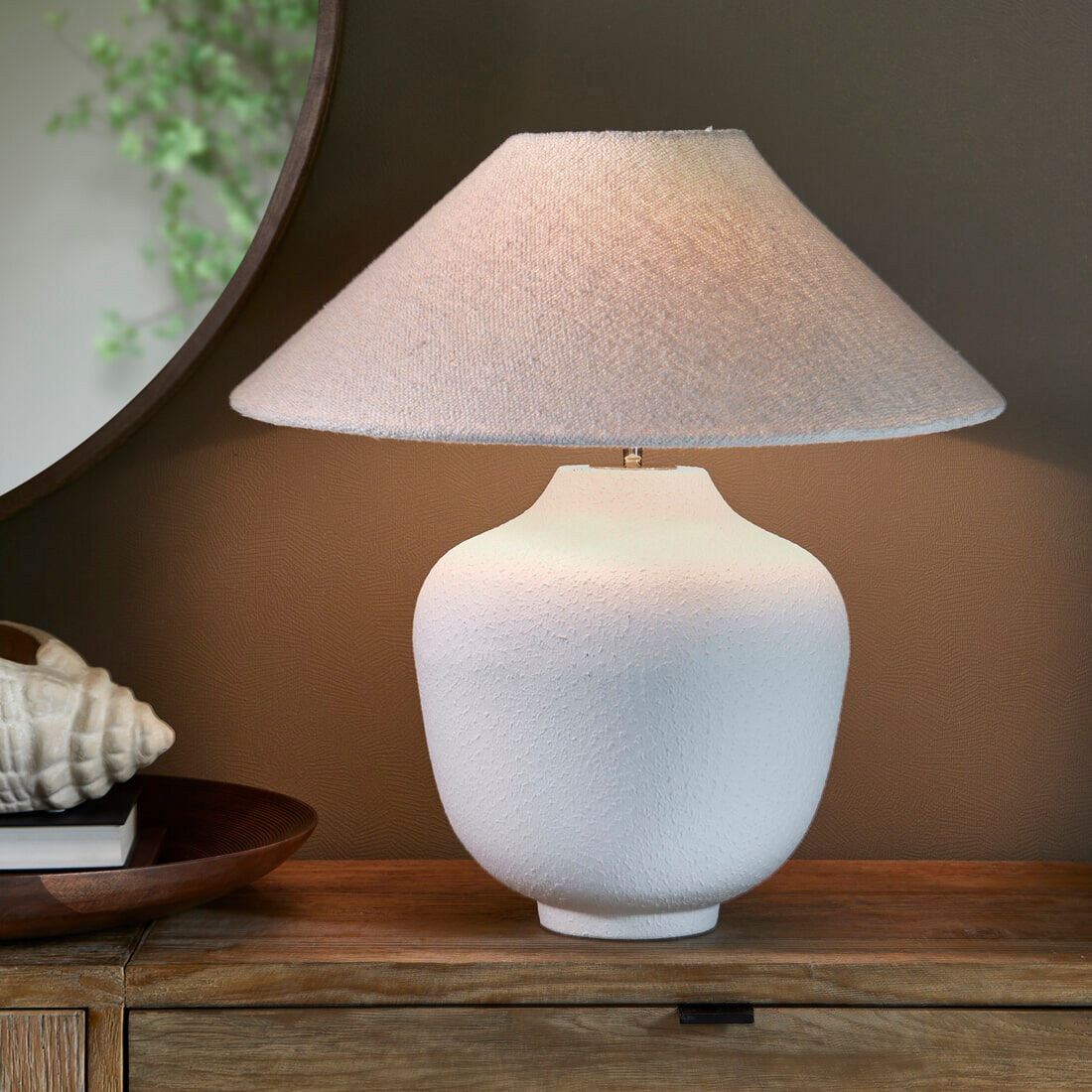 Rivièra Maison Tafellamp Beauchamp (excl. kap) - Wit - 8720794159747