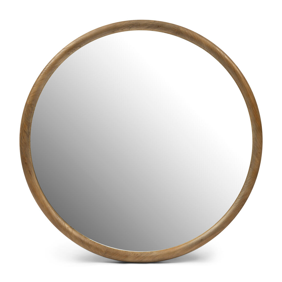 Rivièra Maison Ronde Spiegel Isola Iepenhout, 120cm - Bruin - 8720794165045