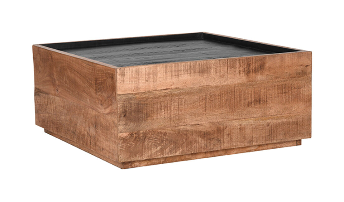 LABEL51 Salontafel Noble Mangohout - Rough - Vierkant - 8720143415098