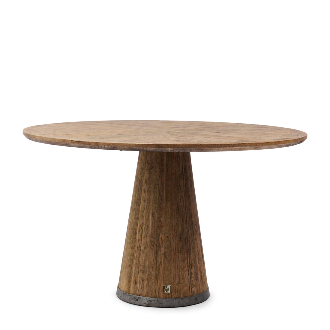 Rivièra Maison Eettafel Siroko Beach Gerecycled Eikenhout, 130cm - Bruin - Rond - 8721148209712
