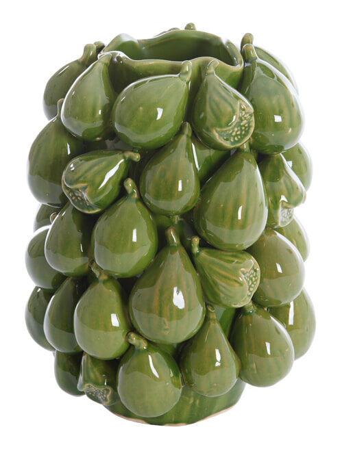 Light & Living Vaas Natalia Keramiek, 33cm hoog - Donkergroen - 8717807697259