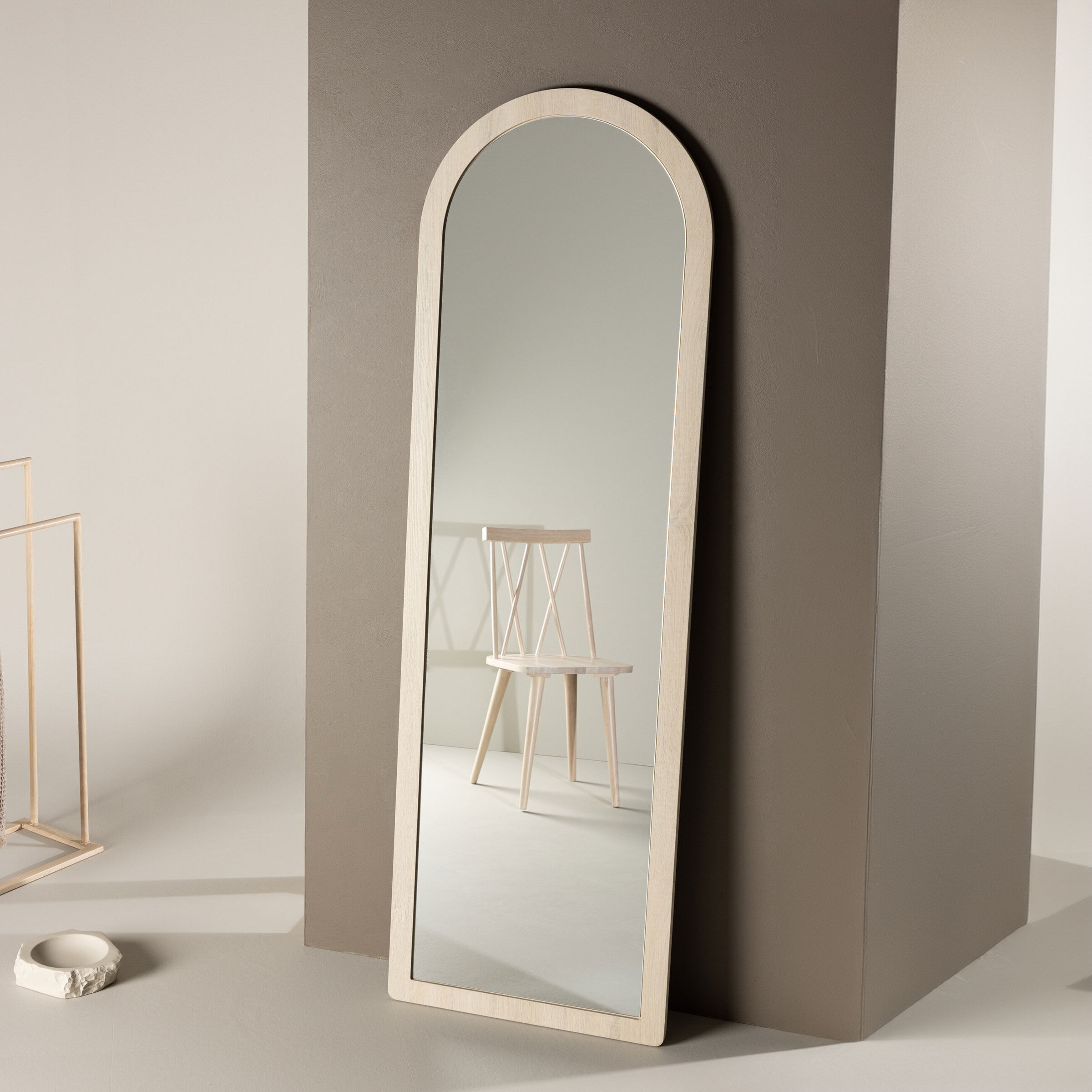 Nohr Spiegel Randell 193 x 60cm - Whitewash - Passpiegel - 7340220816009