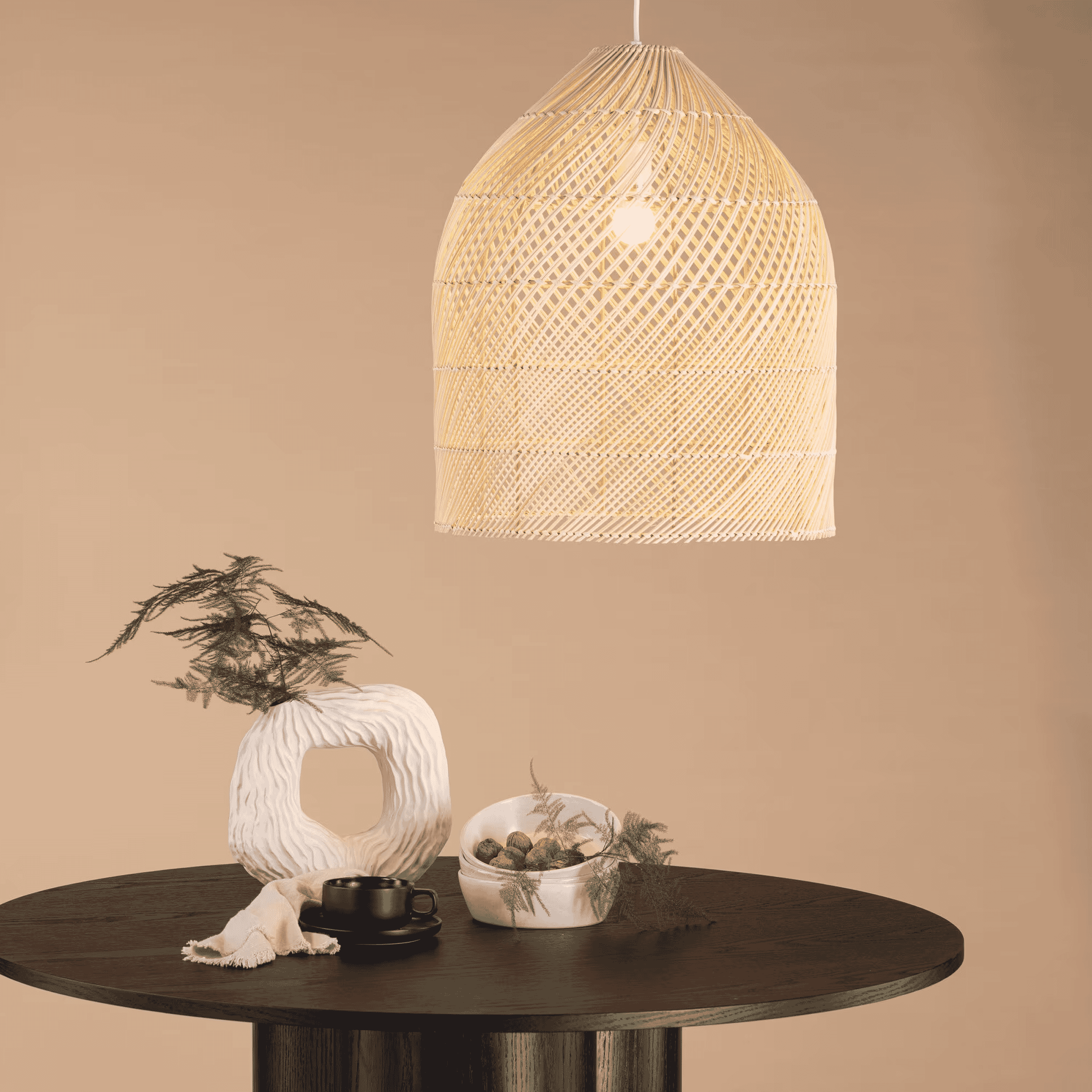 Nohr Hanglamp Bambie Rattan, 53cm - Naturel - 7340206971296