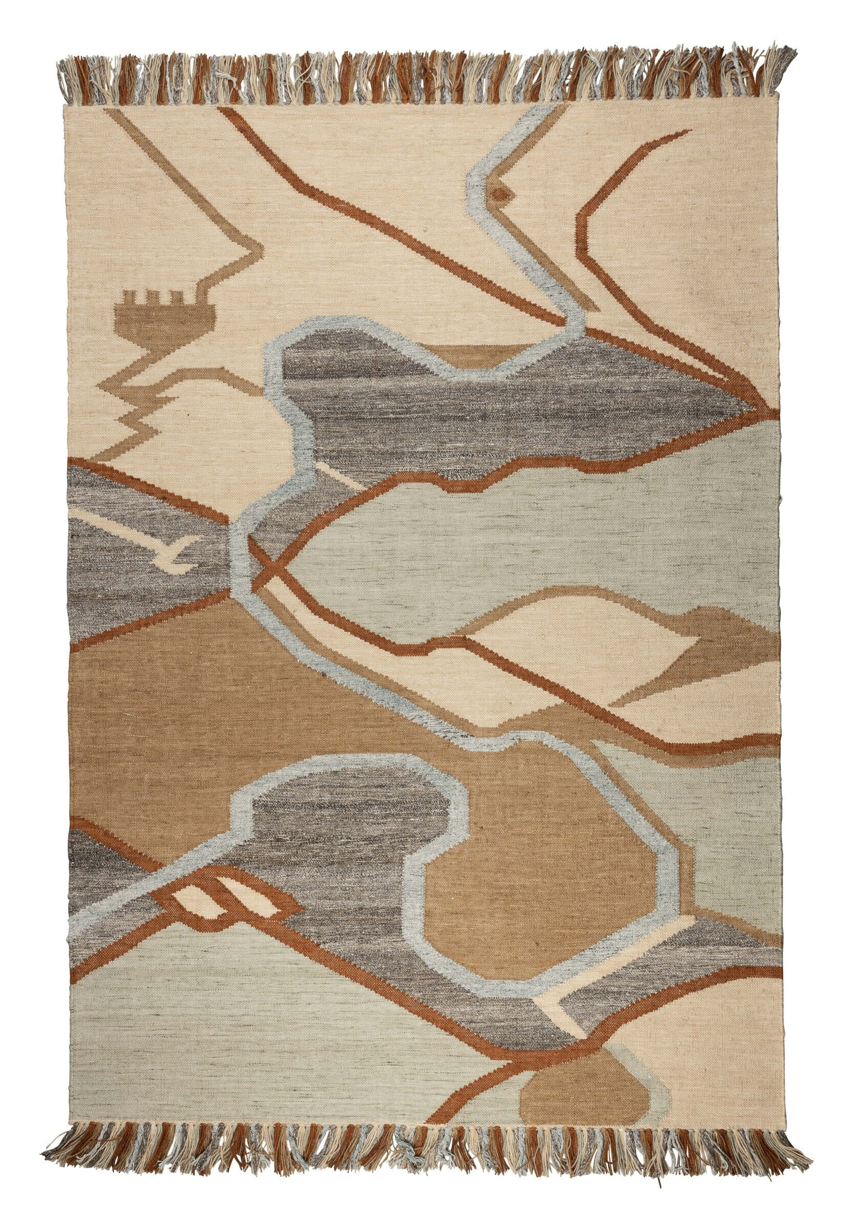 Zuiver Vloerkleed Saigon Gerecycled PET, 160 x 230cm - Bruin - 8718548087644