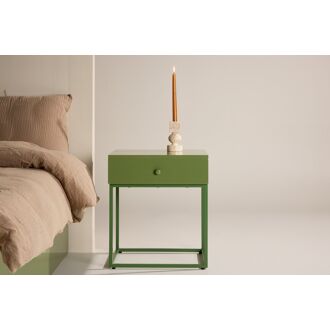 Nohr Nachtkastje Shaune Met 1 lade - Groen - 7340220833907