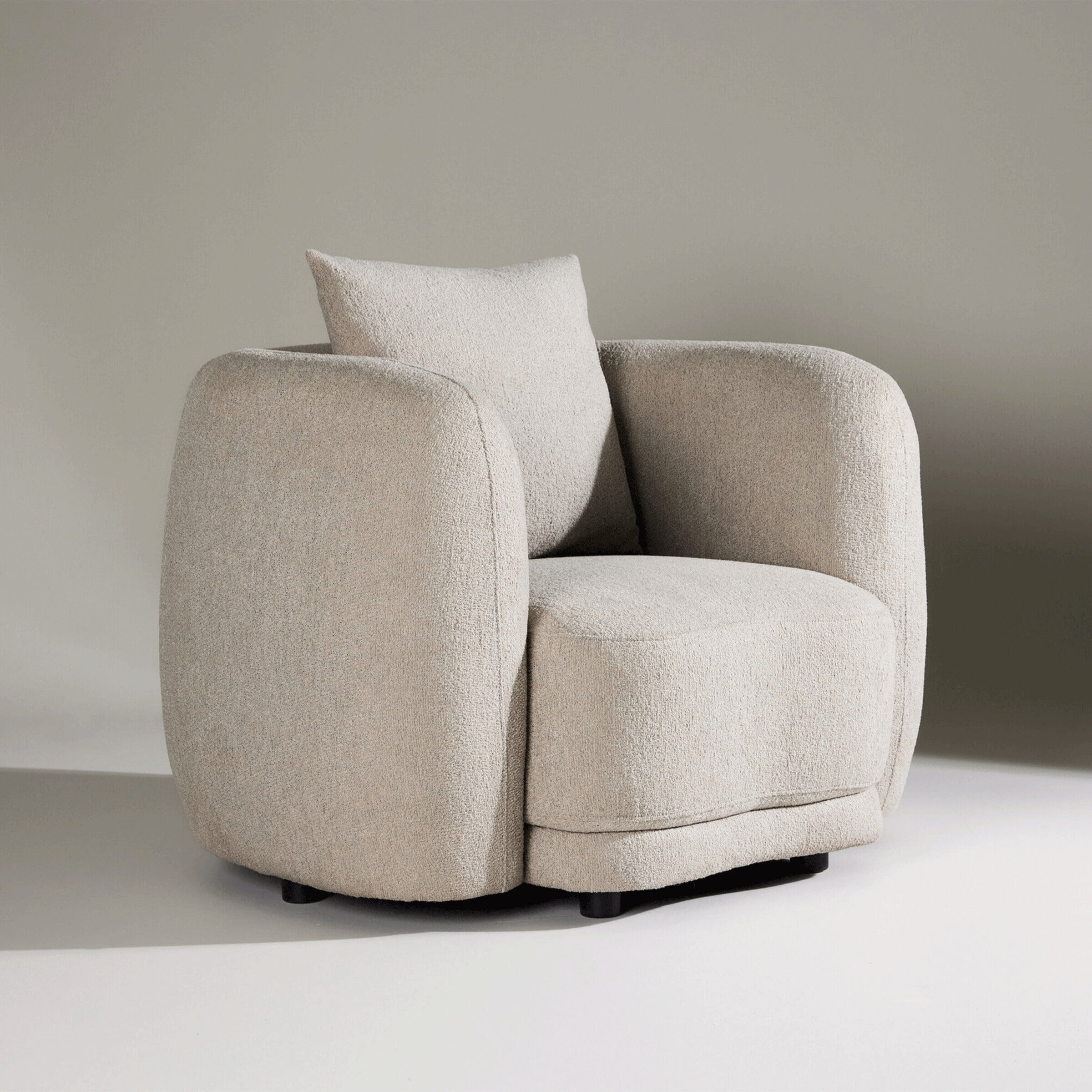 Nohr Fauteuil Macrina Bouclé - Beige - 7340220833211