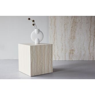 Nohr Salontafel Katiana Travertinlook, 40 x 40cm - Beige - 7340220833259