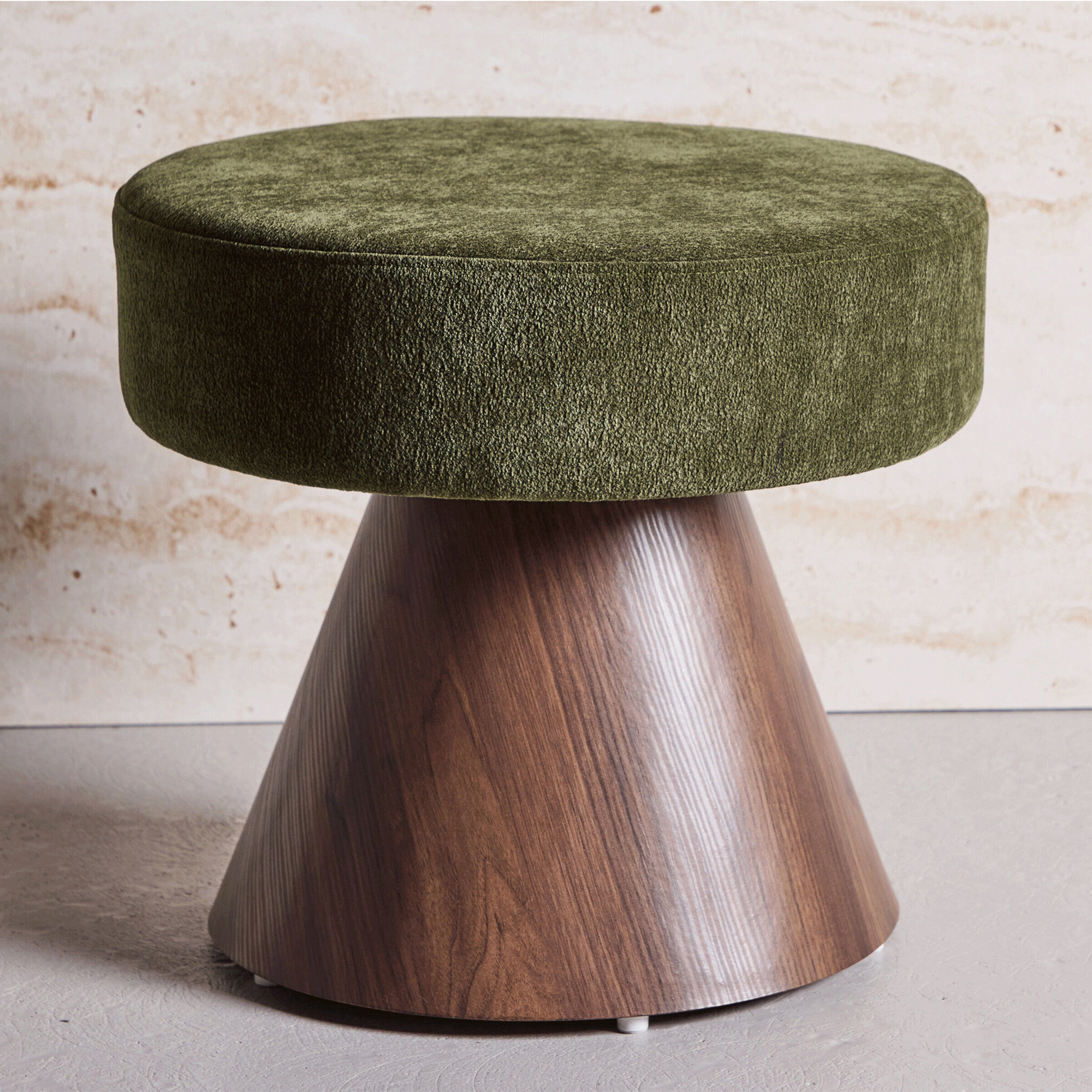 Nohr Poef Mikeisha 48cm - Groen/Mokka - 7340220846570
