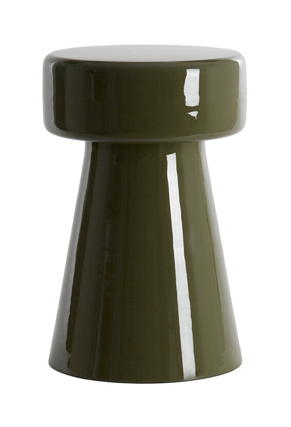 Light & Living Bijzettafel Dakwa 29cm - Olijfgroen - Rond - 8717807705022