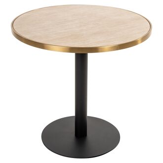 Richmond Bistrotafel Brazza Marmerlook, 80cm - Beige - 8721009411728