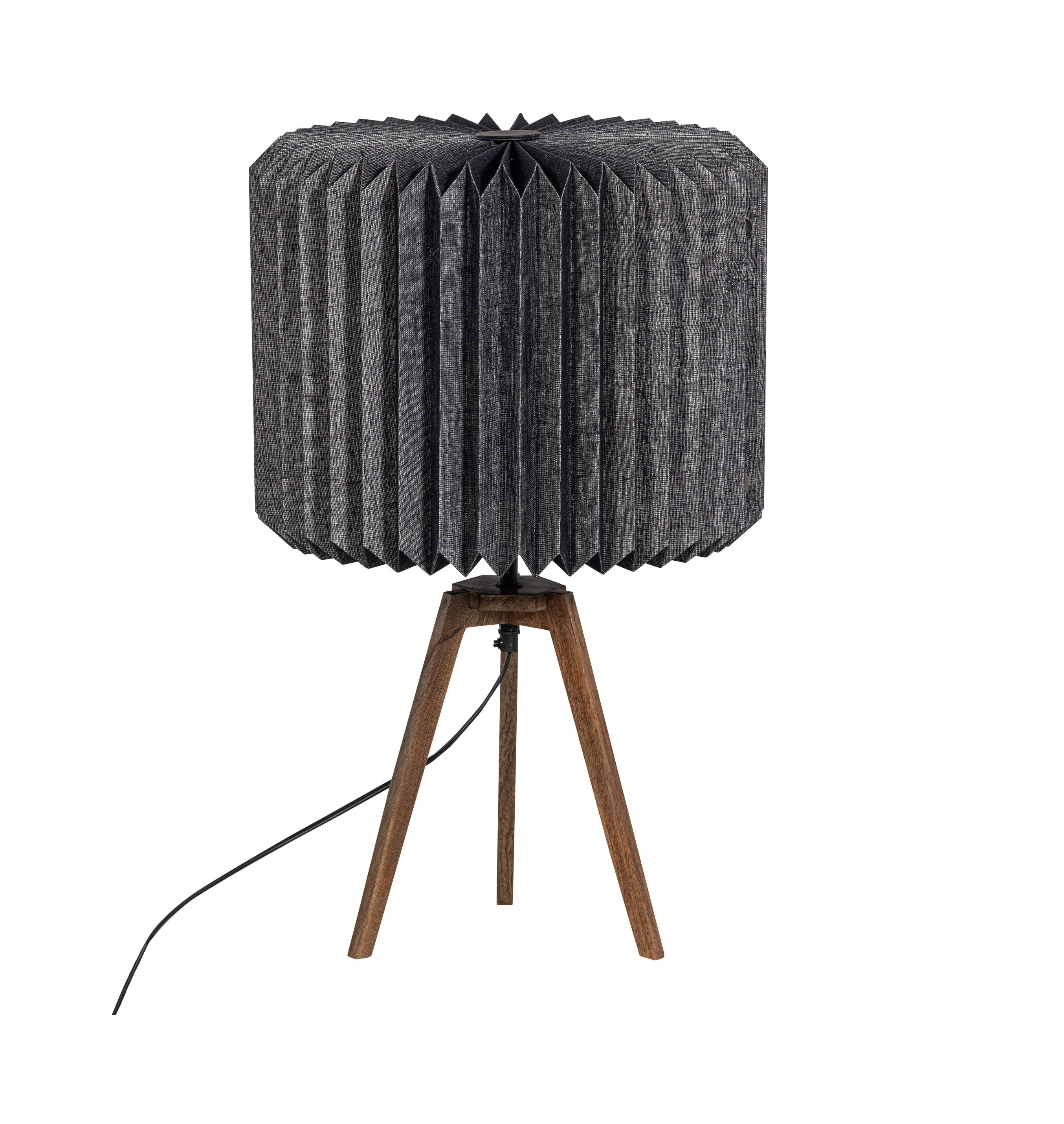 WOOOD Tafellamp Bones Gevouwen papier - Zwart - BePureHome - 8714713178650