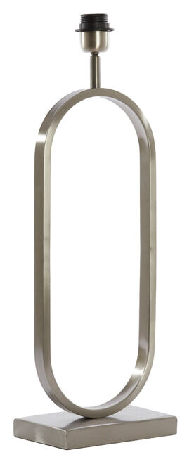 Light & Living Tafellamp Jamiri 55cm hoog - Nikkel (excl. kap) - 8717807712389