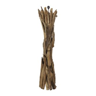 Light & Living Vloerlamp Margret Hout - Bruin - 8717807297114