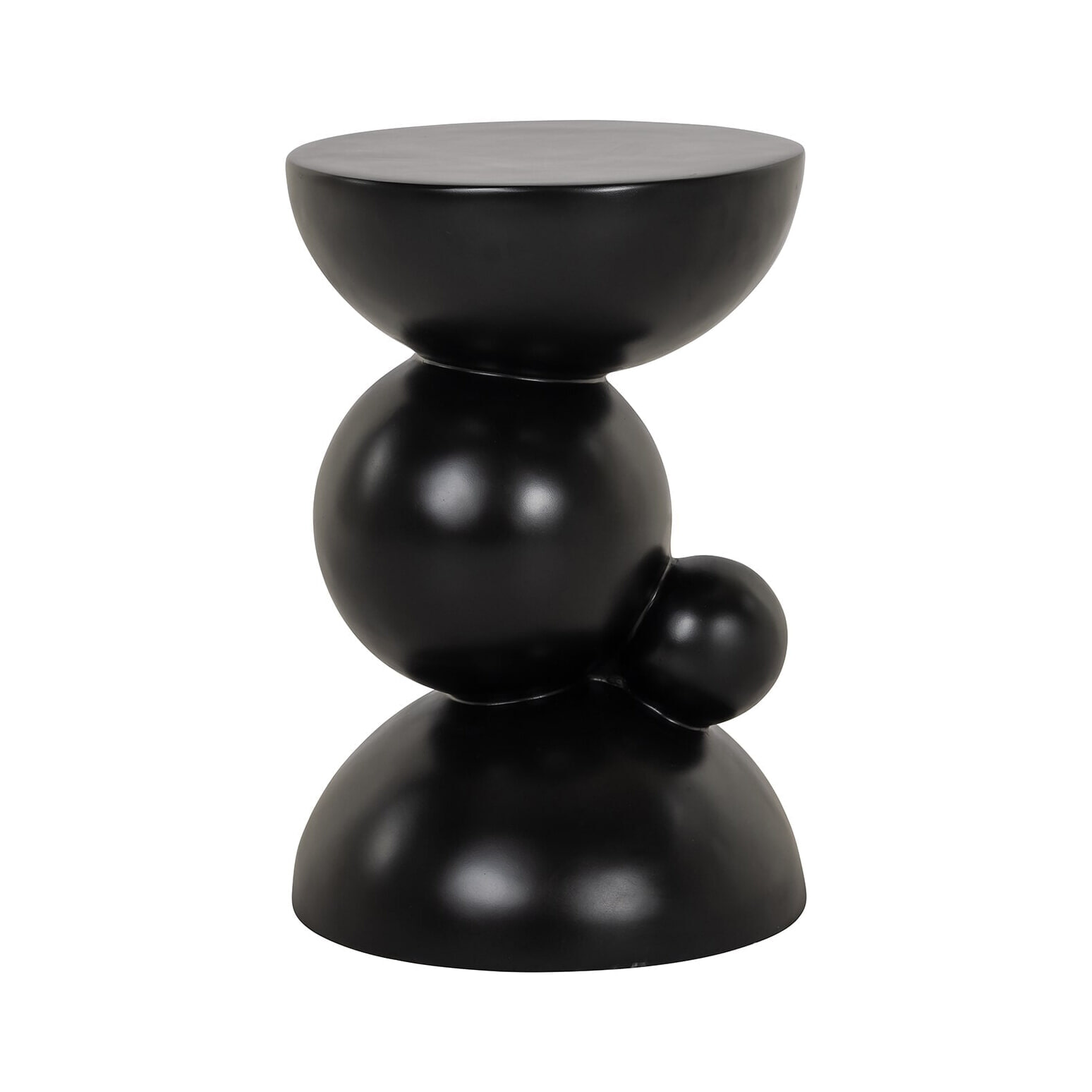 Richmond Ronde Bijzettafel Jing 35cm - Zwart - 8721009407714