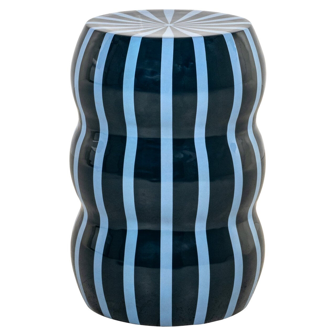 Richmond Bijzettafel Boyd 33cm - Blauw - Rond - 8721009421475