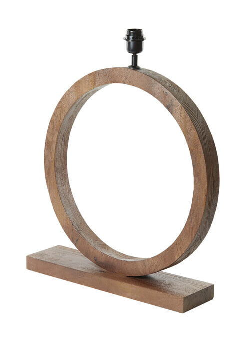 Light & Living Tafellamp Tinar 64cm hoog - Mat Bruin (excl. kap) - 8717807647711