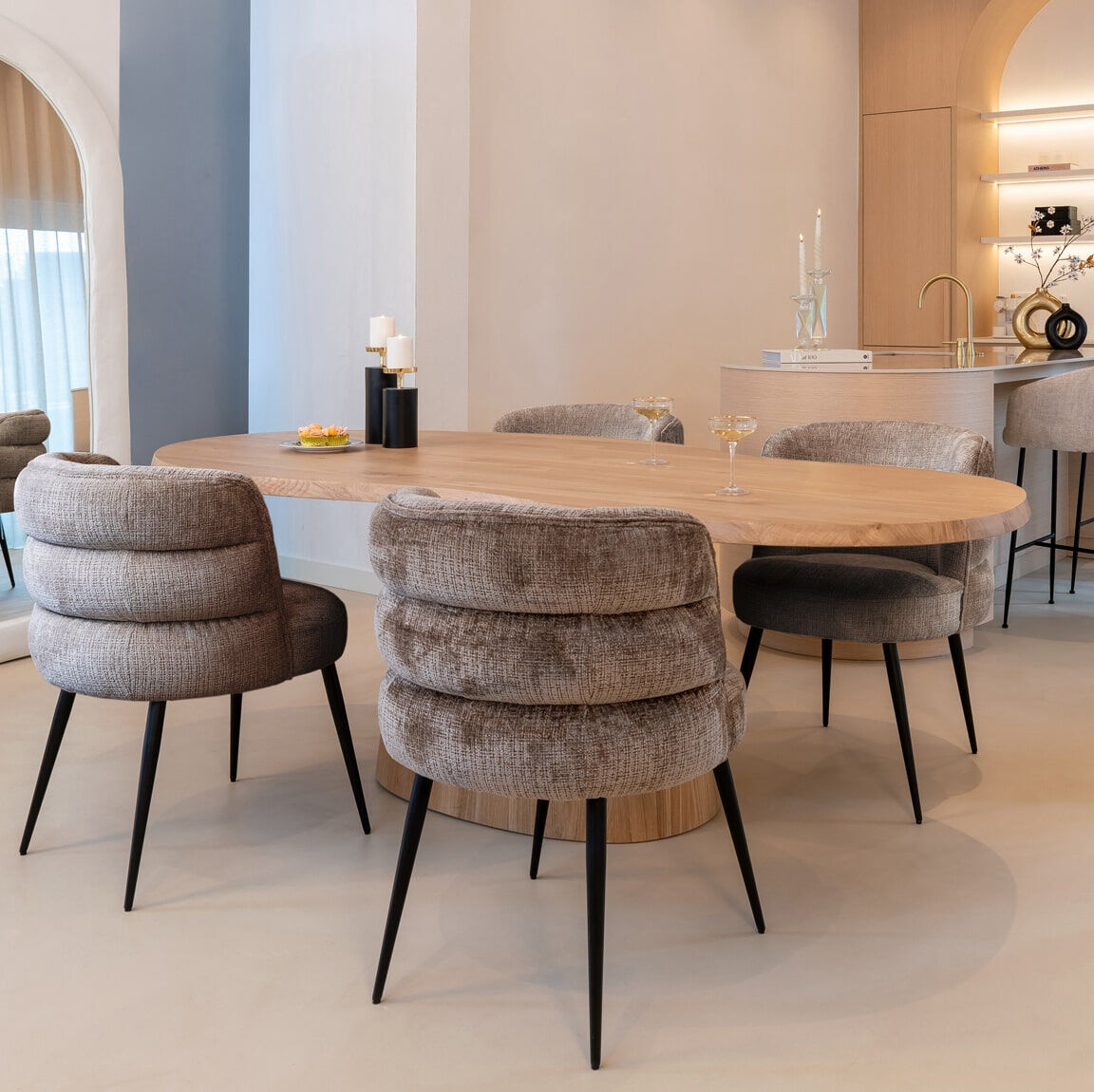 Richmond Organische Eettafel Riva Eikenhout, 230 x 110cm - Bruin - 8720621697329