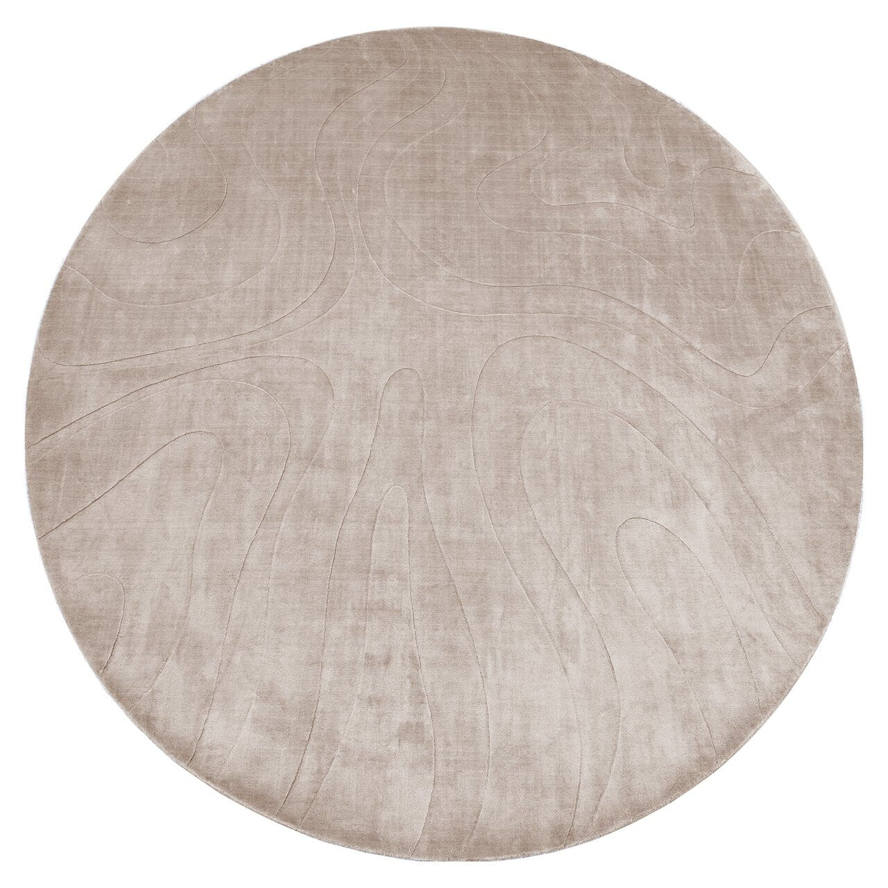 Richmond Rond Vloerkleed Addison 260cm - Beige - 8721009404744