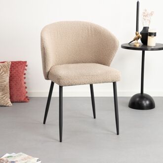 Eleonora Eetkamerstoel Santos Bouclé - Taupe Copenhagen - 8719087025425