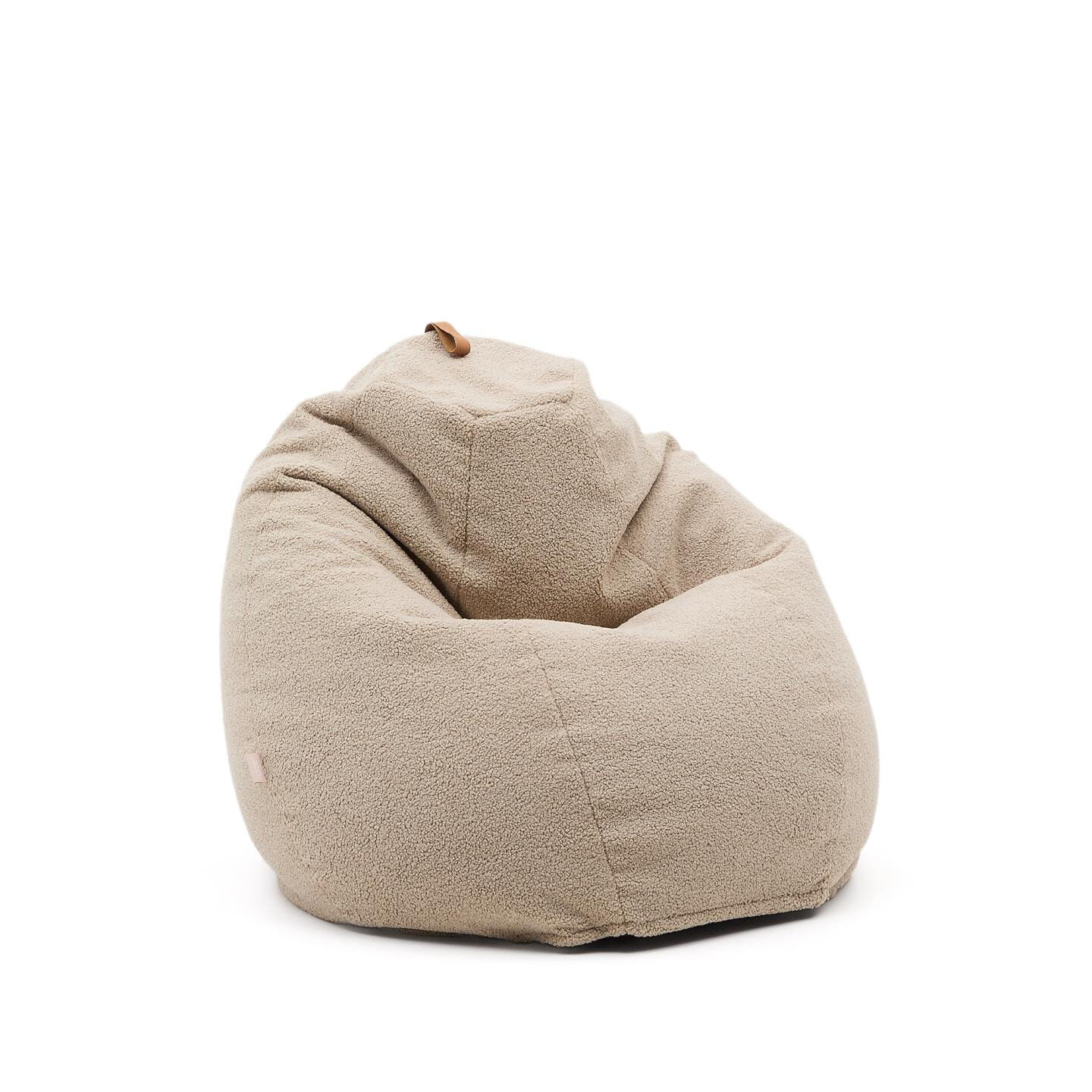 Kave Home Zitzak Vicka Bouclé - Beige - 8433840930510