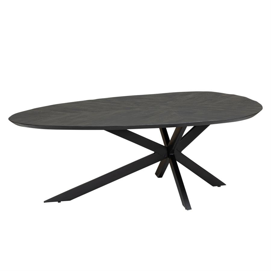 Tower Living Organische Salontafel Pianella Mangohout, 130 x 80cm - Zwart - 9504776515887