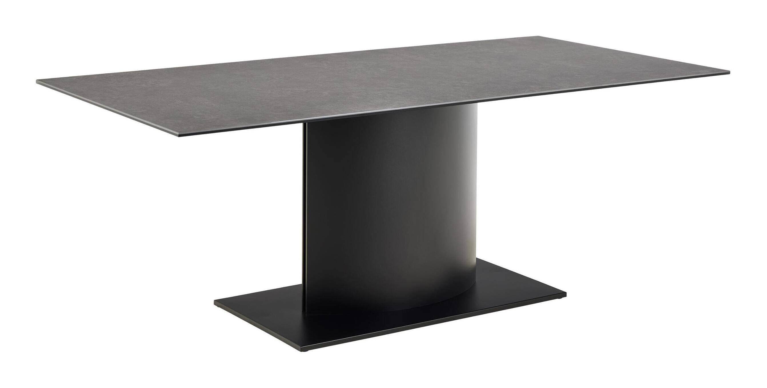 Bendt Eettafel Dayana Keramiek en glas, 200 x 100cm - Zwart - 5713941405883