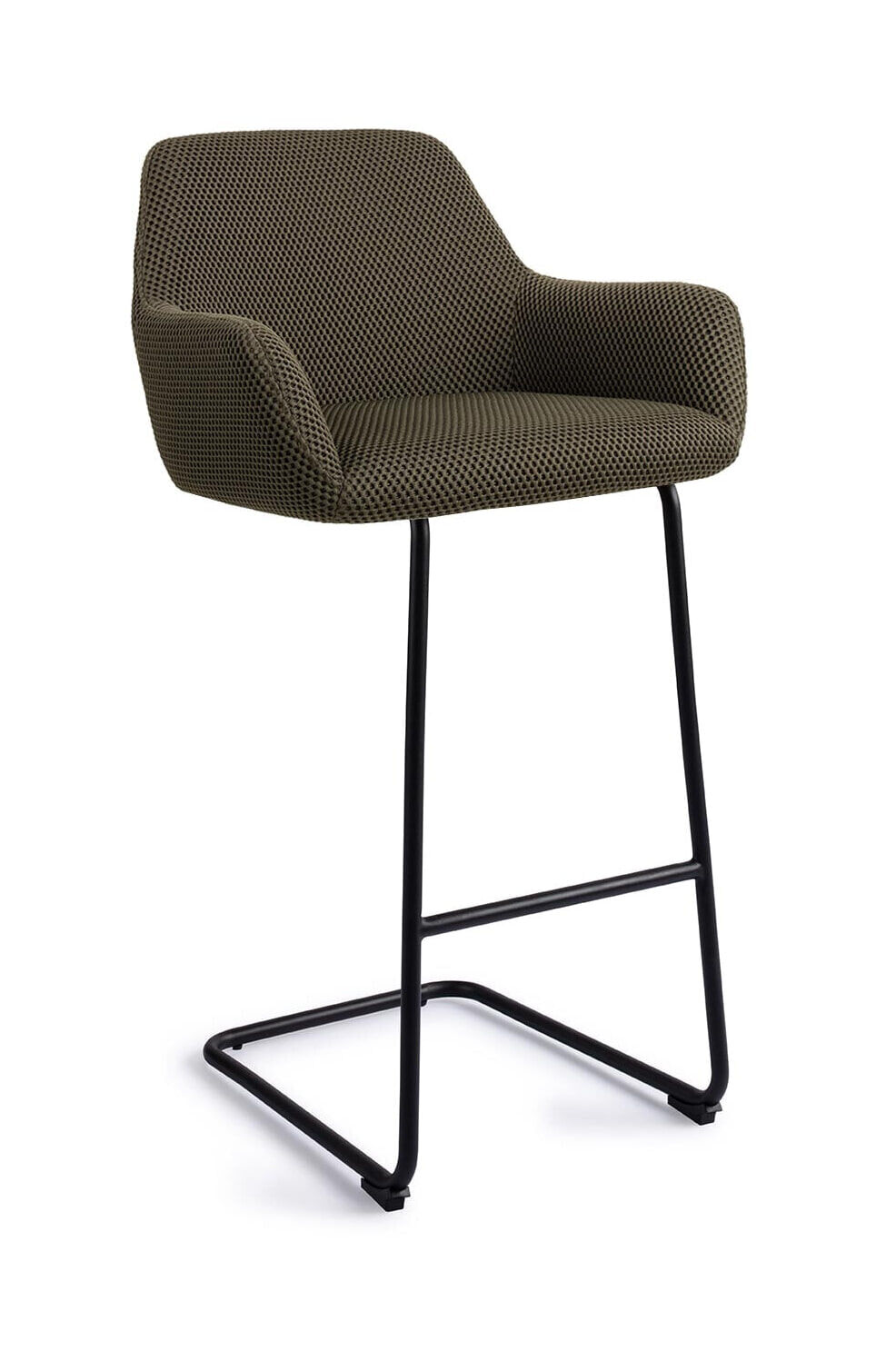 Jesper Home Barkruk Hiroo Arch Black - Jungle Jewel (zithoogte 76cm) - 6096003917913