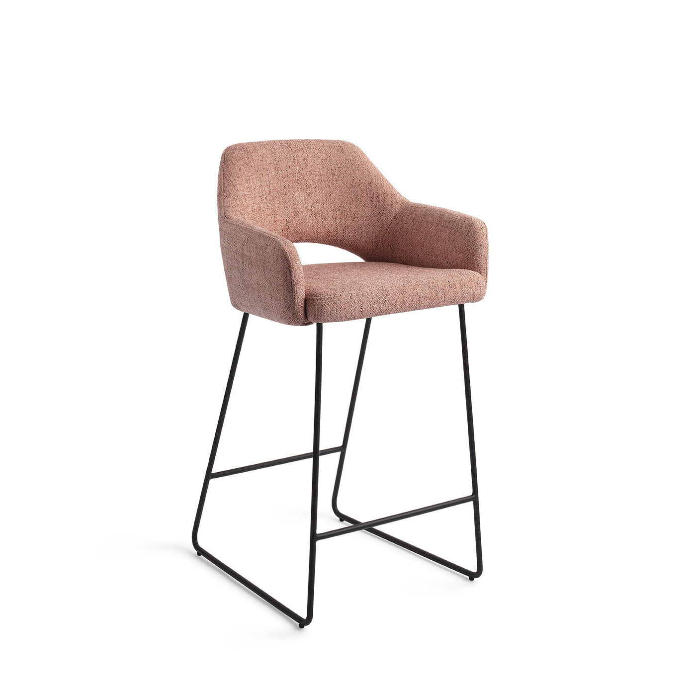 Jesper Home Barkruk Yanai Slide Black - Pink Punch (zithoogte 65cm) - 7446000388398