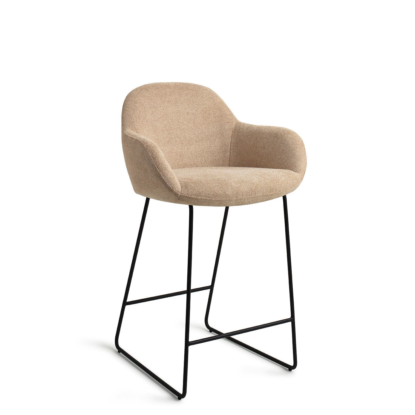 Jesper Home Barkruk Kushi Slide Black - Desert Dunes (zithoogte 67cm) - 6096001192169