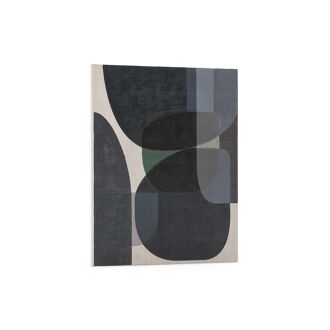 Kave Home Schilderij Nemsa 100 x 80cm - Zwart - 8433840954219