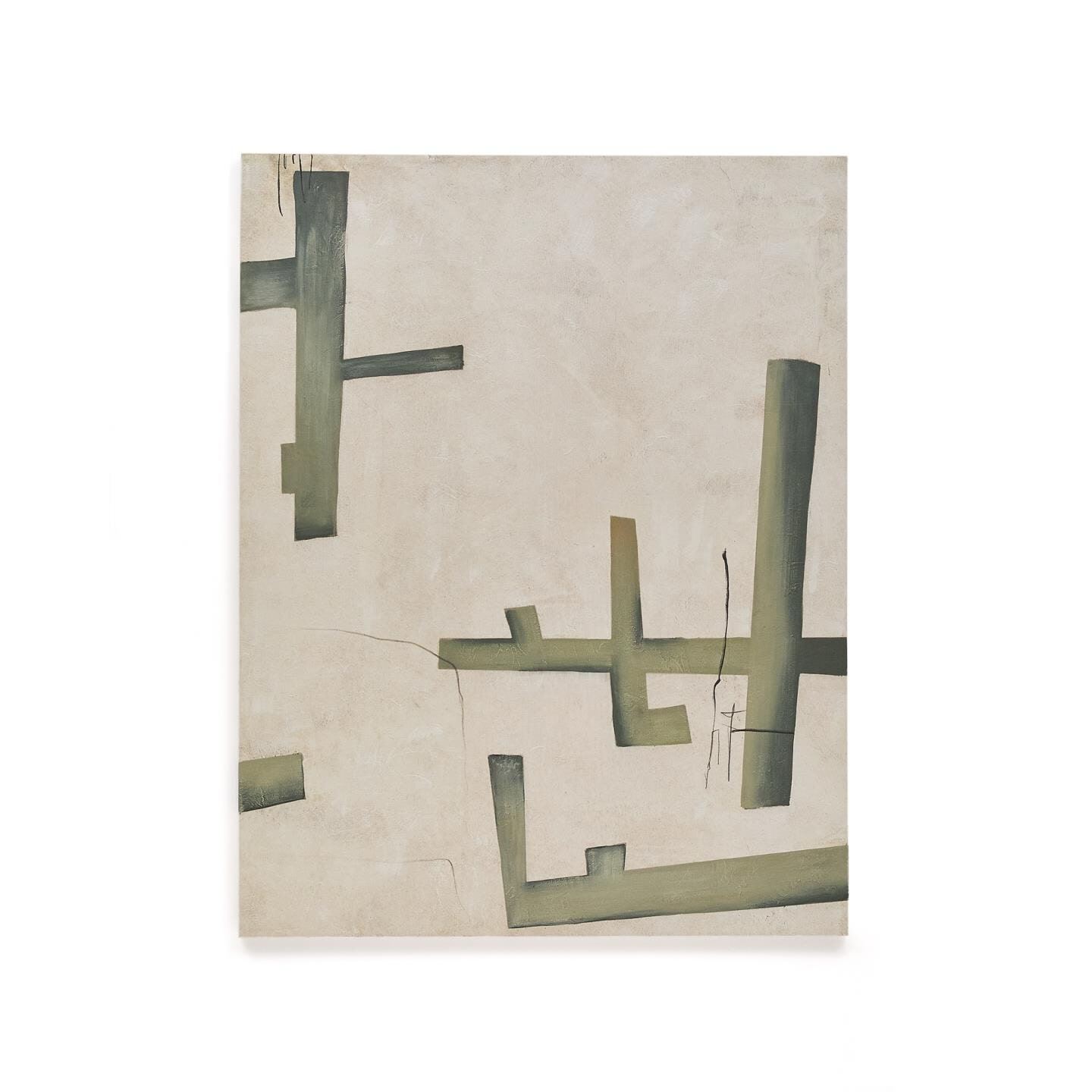 Kave Home Schilderij Fida 180 x 140cm - Groen - 8433840954028