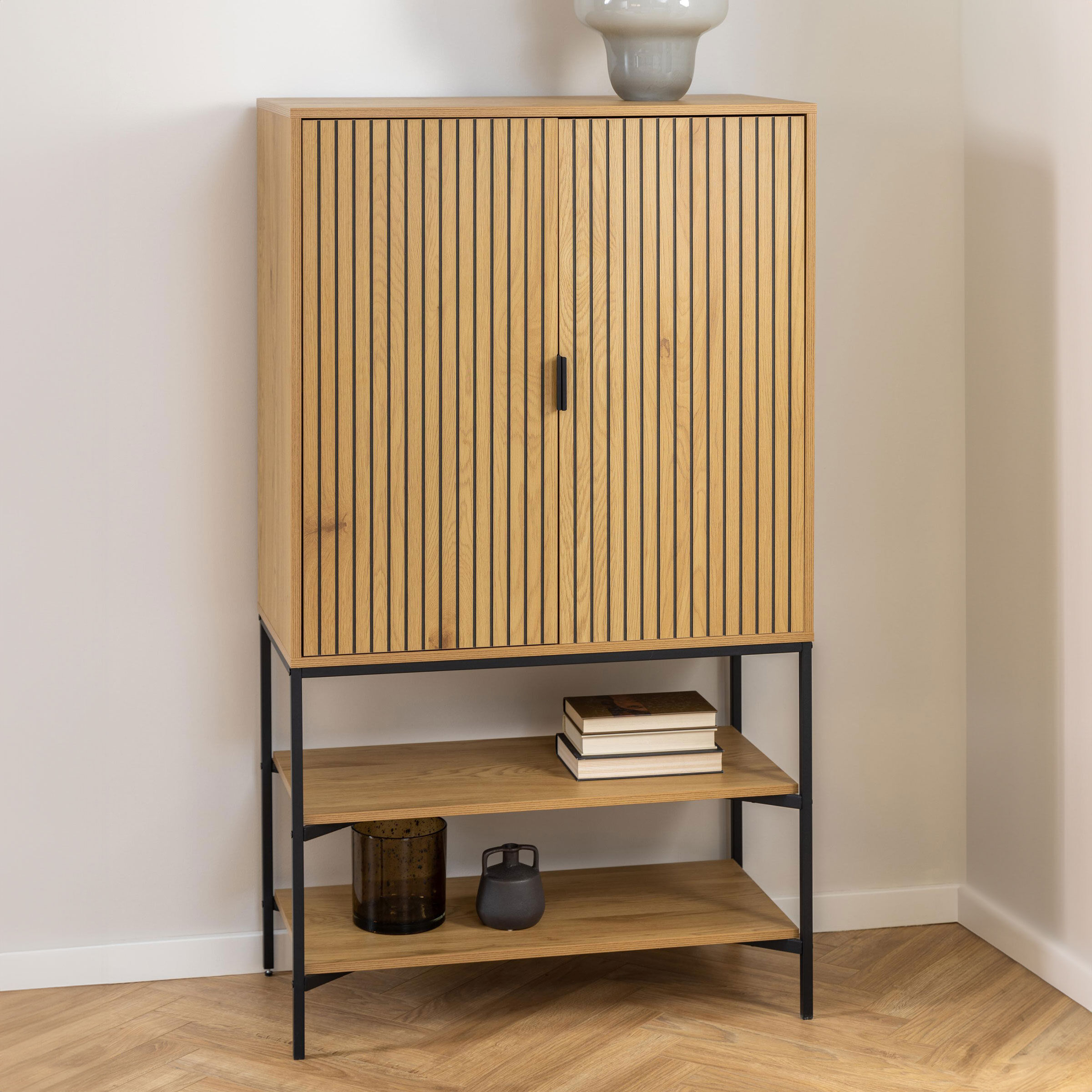 Bendt Opbergkast Lisette Eikenhout, 140 x 80cm - Naturel - 5713941232854