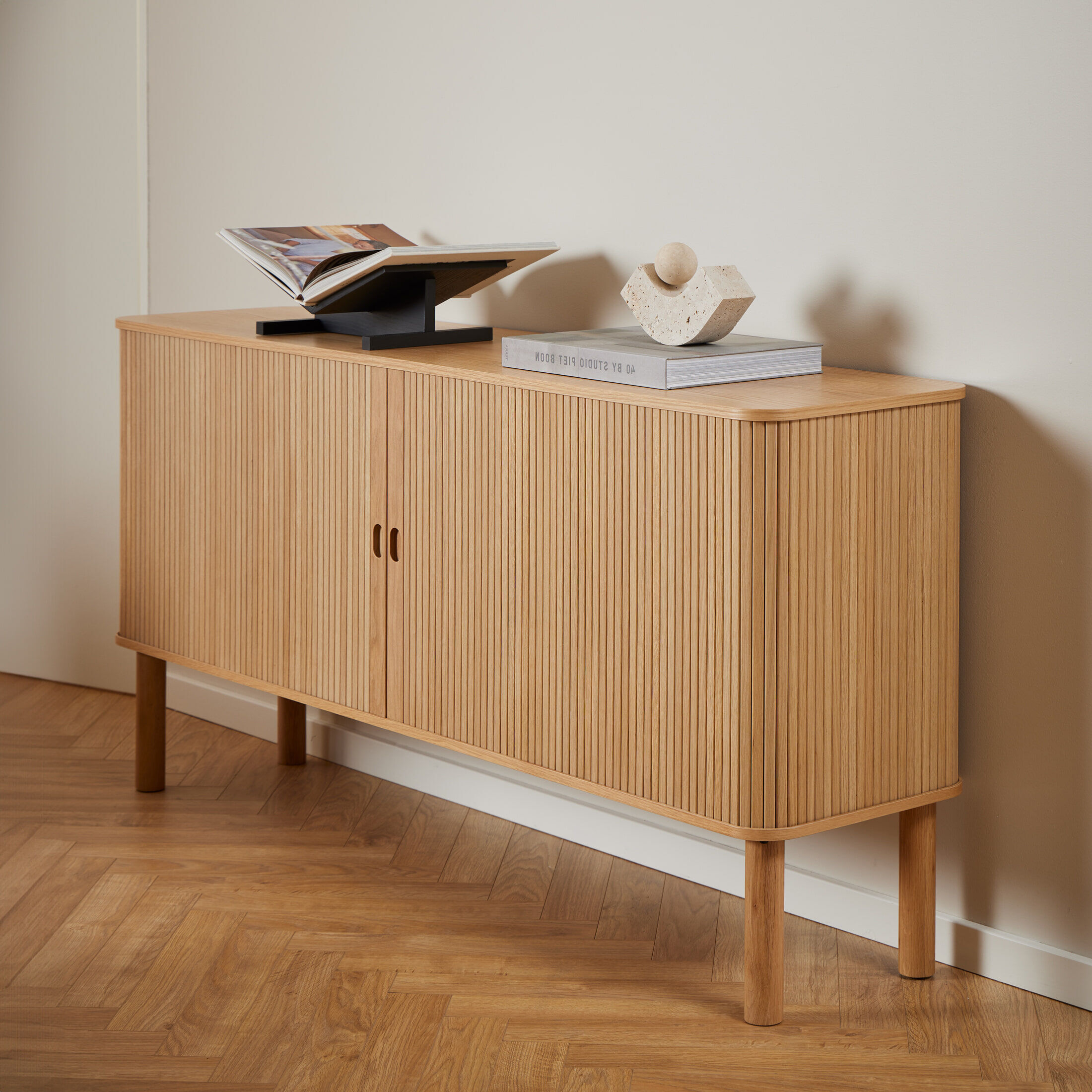 Bendt Dressoir Alandria Eiken, 160cm - Naturel - Japandi - 5713941317605