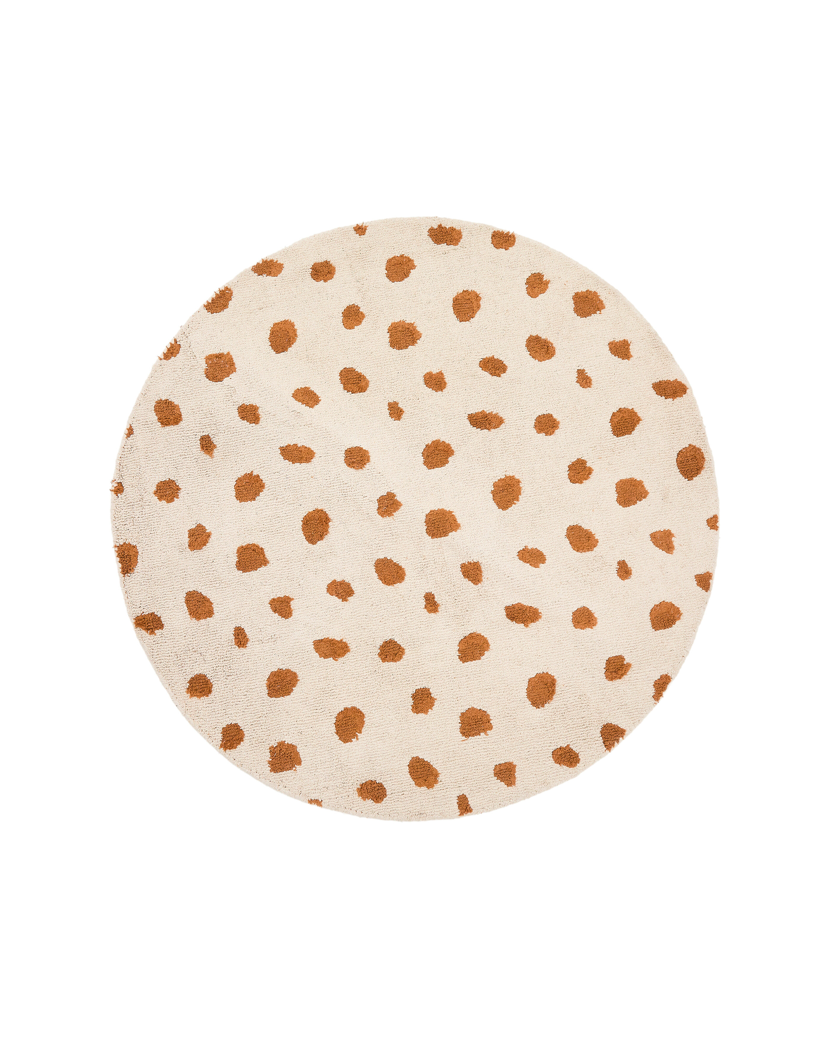Kave Home Rond Vloerkleed Tandani Leopard, 100cm - Meerkleurig - 8447305081778