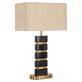 Richmond Tafellamp Levina Marmer - Zwart - 8721009413043