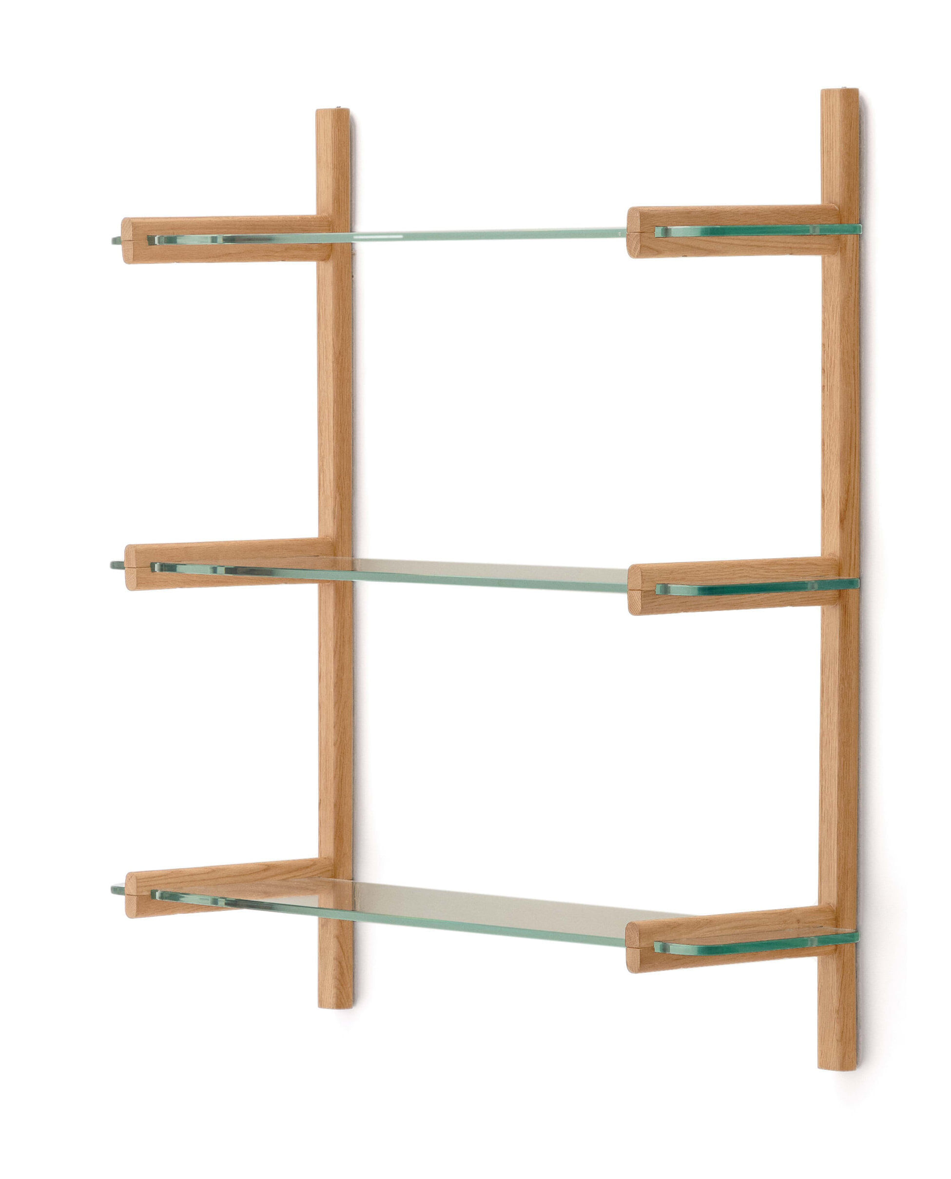 Kave Home Wandrek Sitra Eikenhout en glas, 98 x 90cm - Bruin - 8433840977003