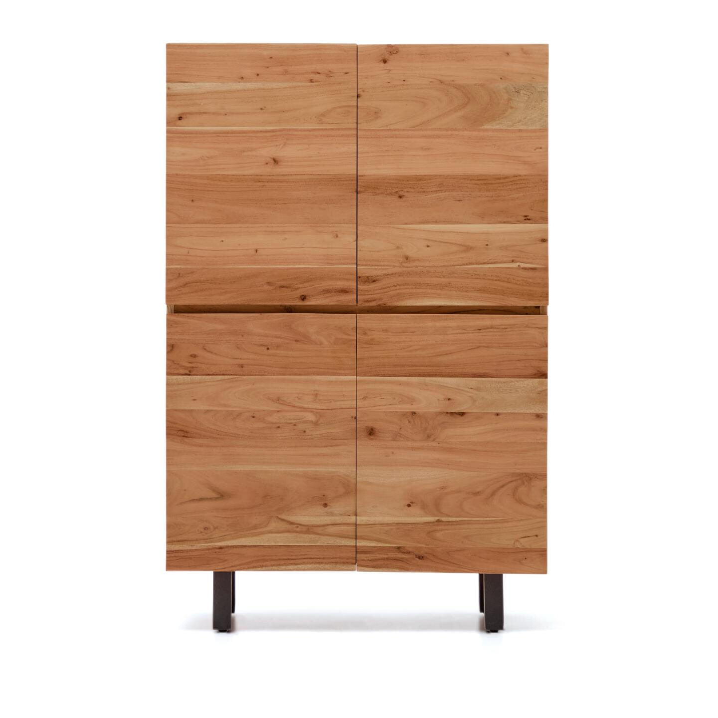 Kave Home Opbergkast Uxue Acaciahout, 155 x 100cm - Bruin - 8447305043394