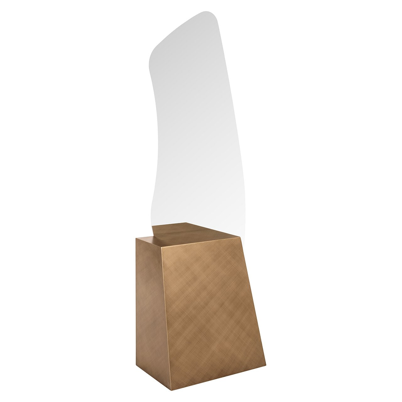 Richmond Staande Spiegel Mayla 202 x 75cm - Brushed gold - Organisch - Passpiegel - 8721009415689