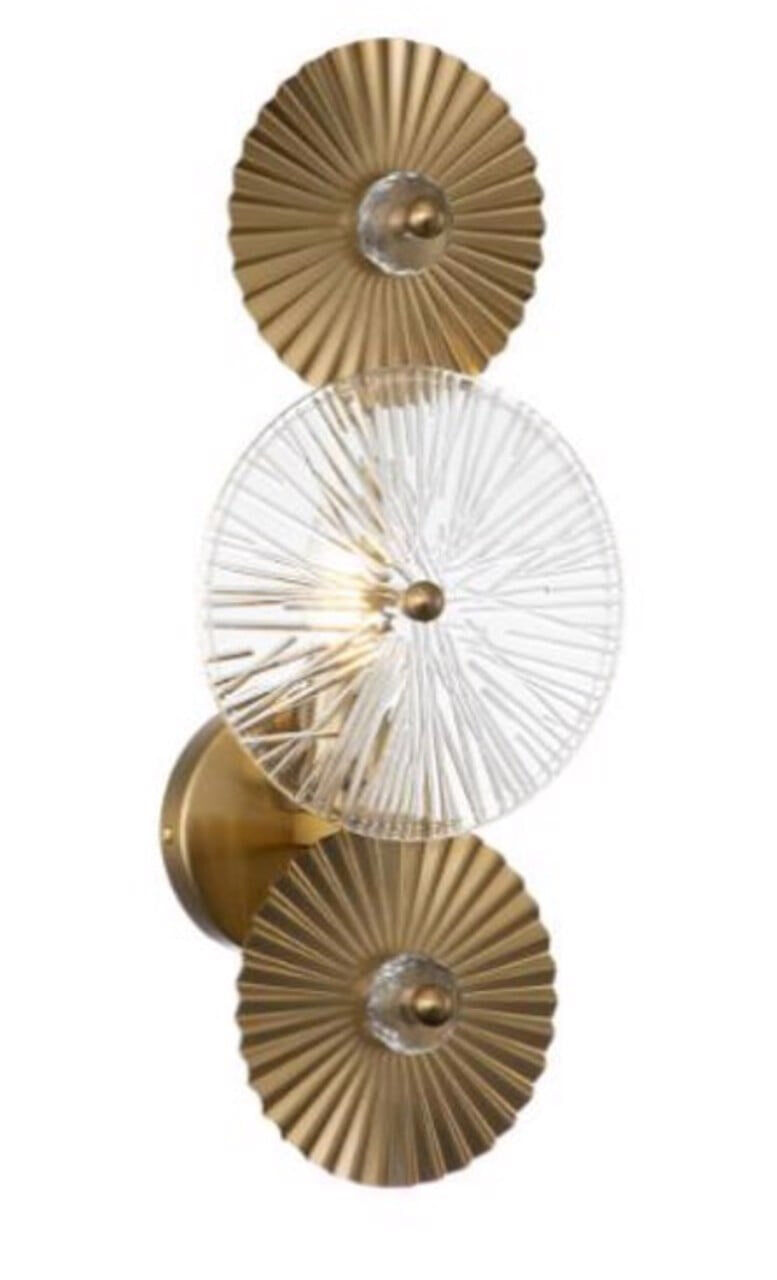 Richmond Wandlamp Aidan 45cm - Brushed Gold - 8721009406700