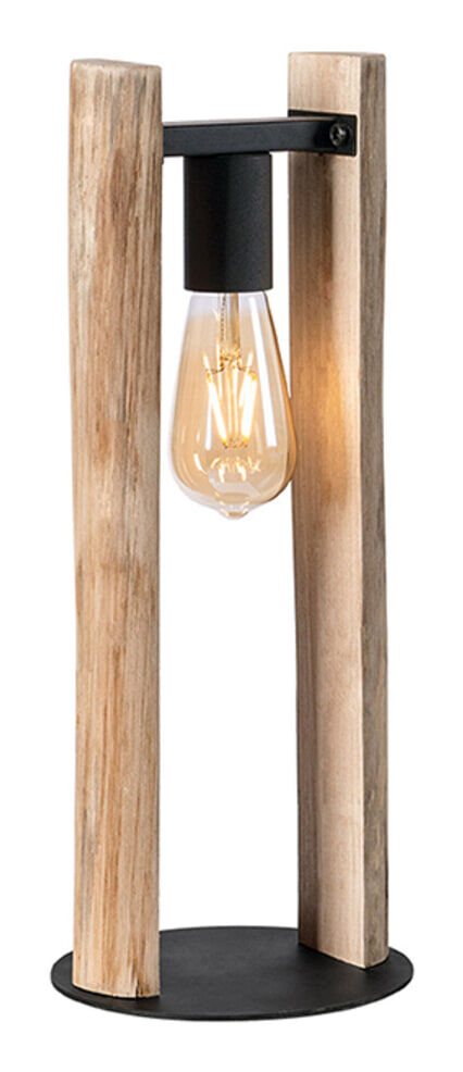 LABEL51 Tafellamp Woody Hout, 45cm hoog - Rough - 8720195423089