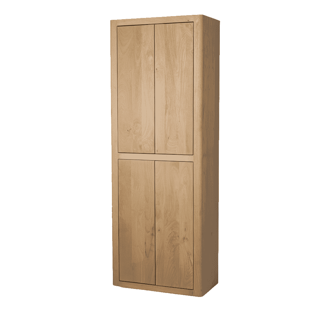 Tower Living Opbergkast Tenna Mangohout, 220 x 80cm - Naturel - 9507796988860