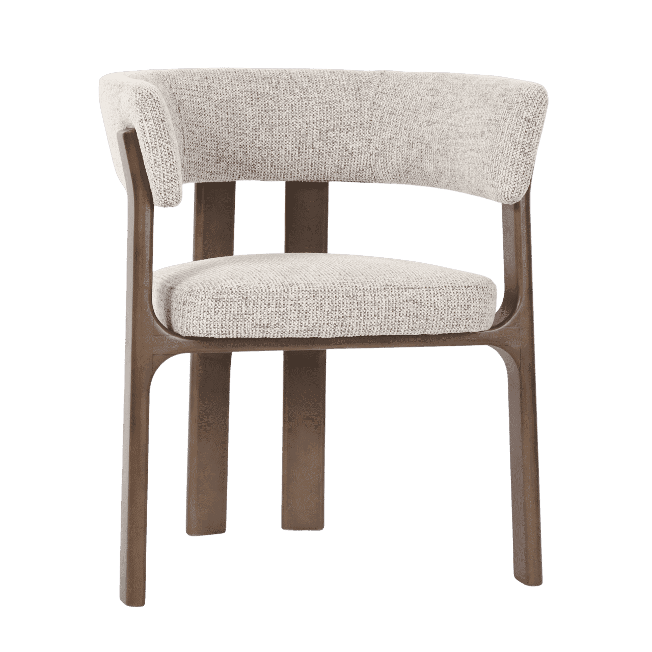 Richmond Eetkamerstoel Contigo Geweven stof - Mocca - 8721009432617