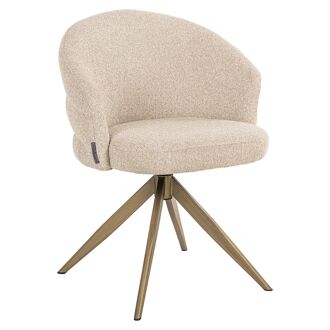 Richmond Draaibare Eetkamerstoel Zendaya Bouclé - Biscotti - 8721009415177